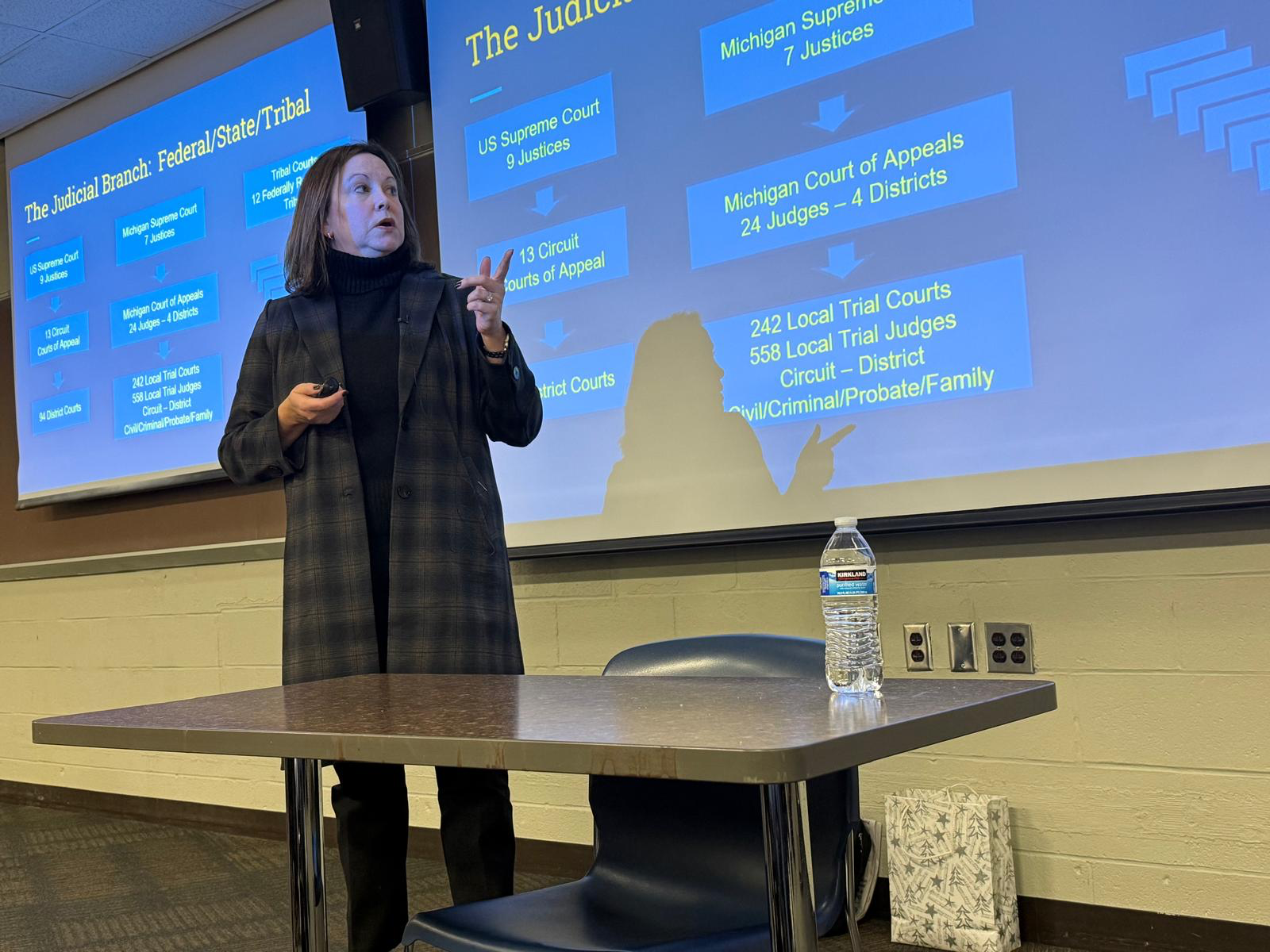 Chief Justice Megan Cavanagh Brings Michigan’s Highest Court to the MSU Classroom