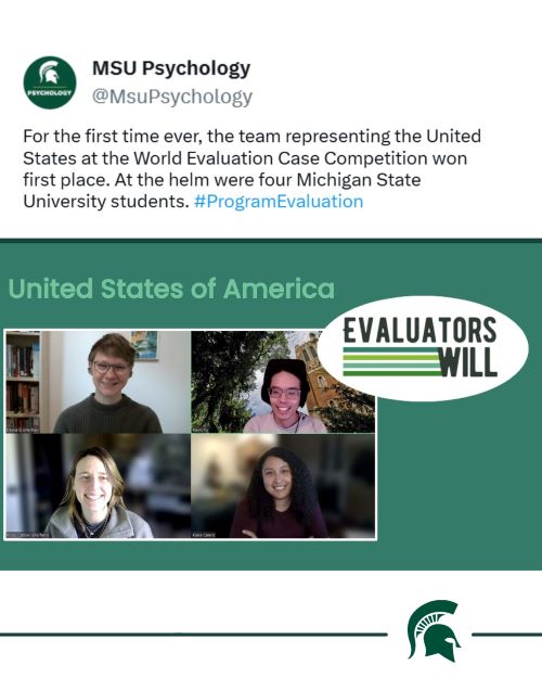 Four MSU students take first place in the 2025 World Evaluation Competition