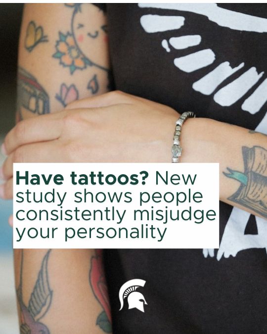 Have tattoos? New study shows people consistently misjudge your personality