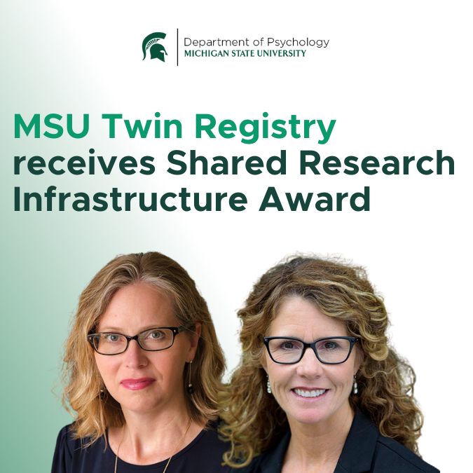 MSU Twin Registry Receives Inaugural Shared Research Infrastructure Award